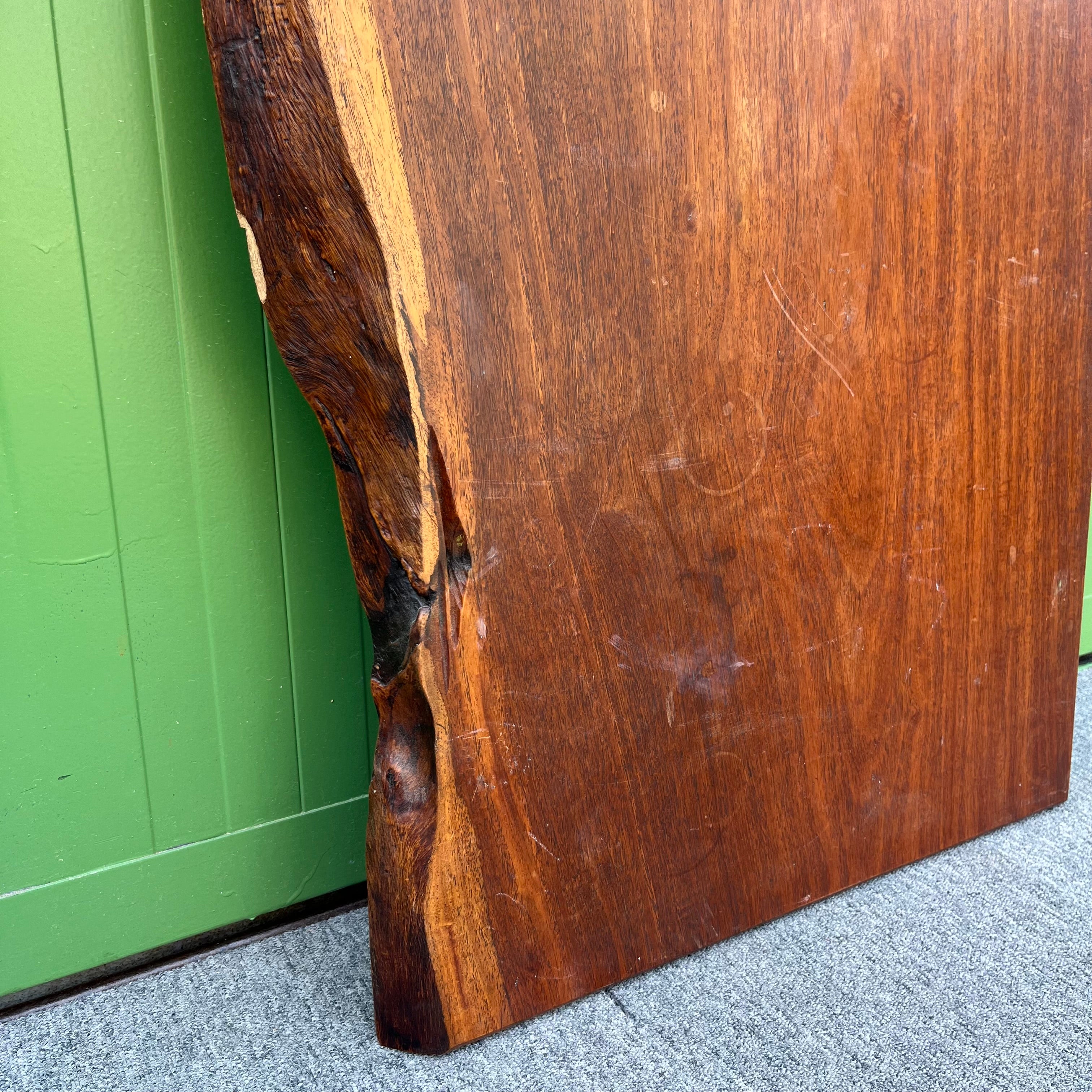 一枚板 ブビンガ 無垢材 耳付き 美しい木目の一枚板 72×122【38】