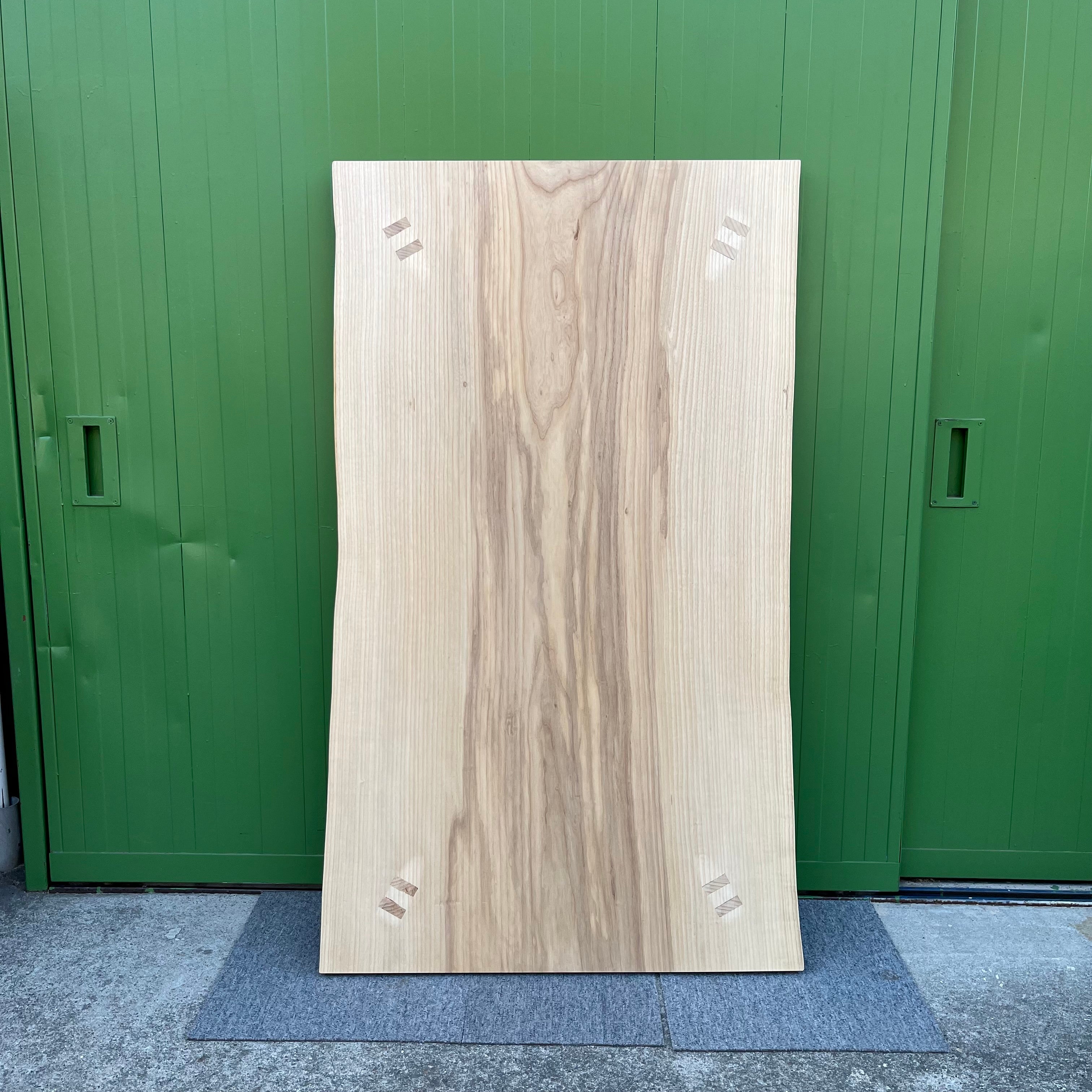 一枚板 タモ 無垢材 美しい木目の一枚板 96×160【48】