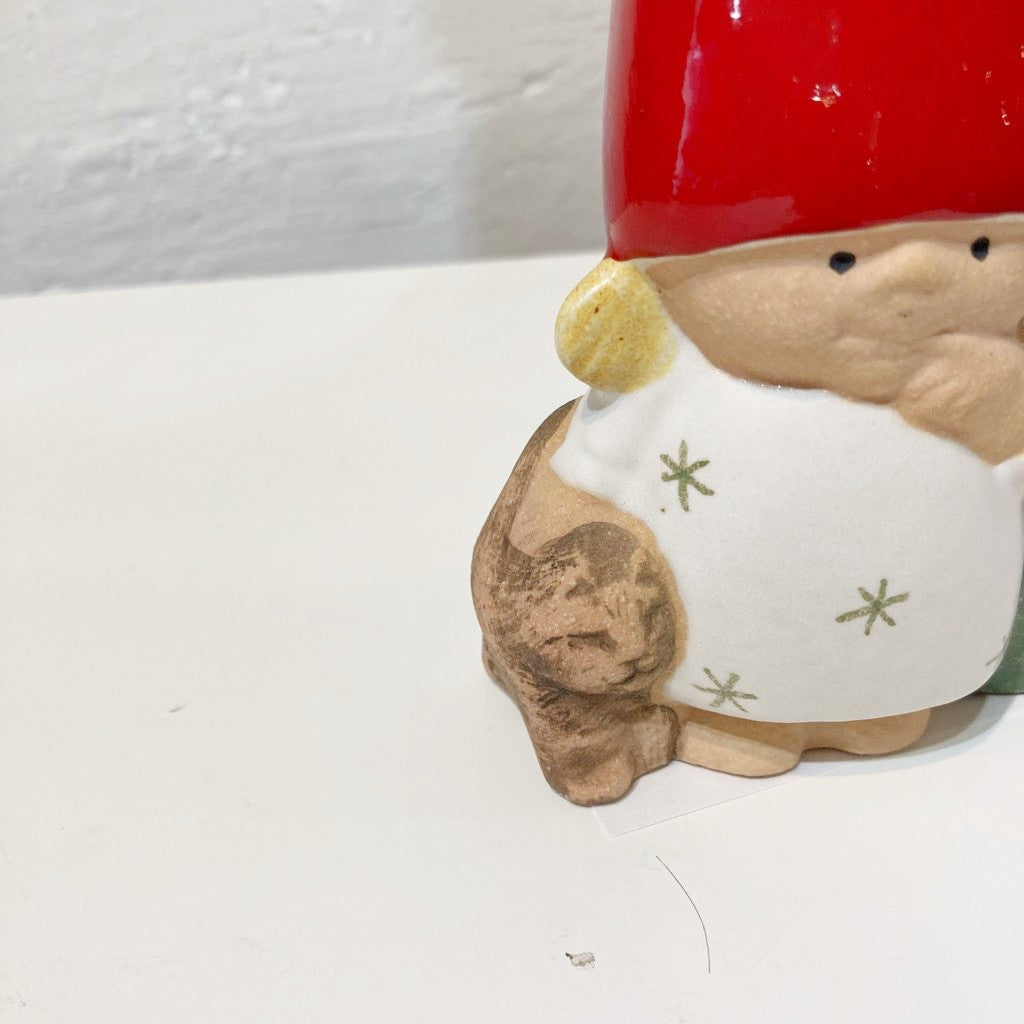 リサ・ラーソン/ Lisa Larson キャンドルホルダー GIRL WITH CAT 陶器 中古