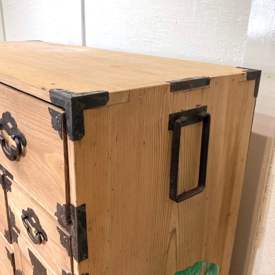 時代箪笥 リメイク 無塗装仕上げ アンティーク