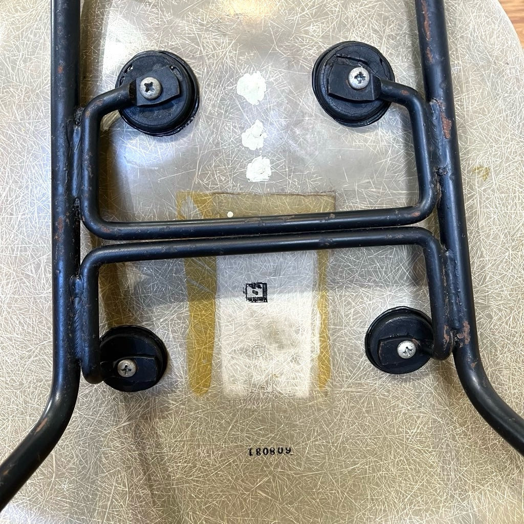 ハーマンミラー / Herman Miller アームシェルチェア チャールズ&レイ・イームズ エレファントハイドグレー MAX(Middle-height Arm-chair X-base) FRP ヴィンテージ