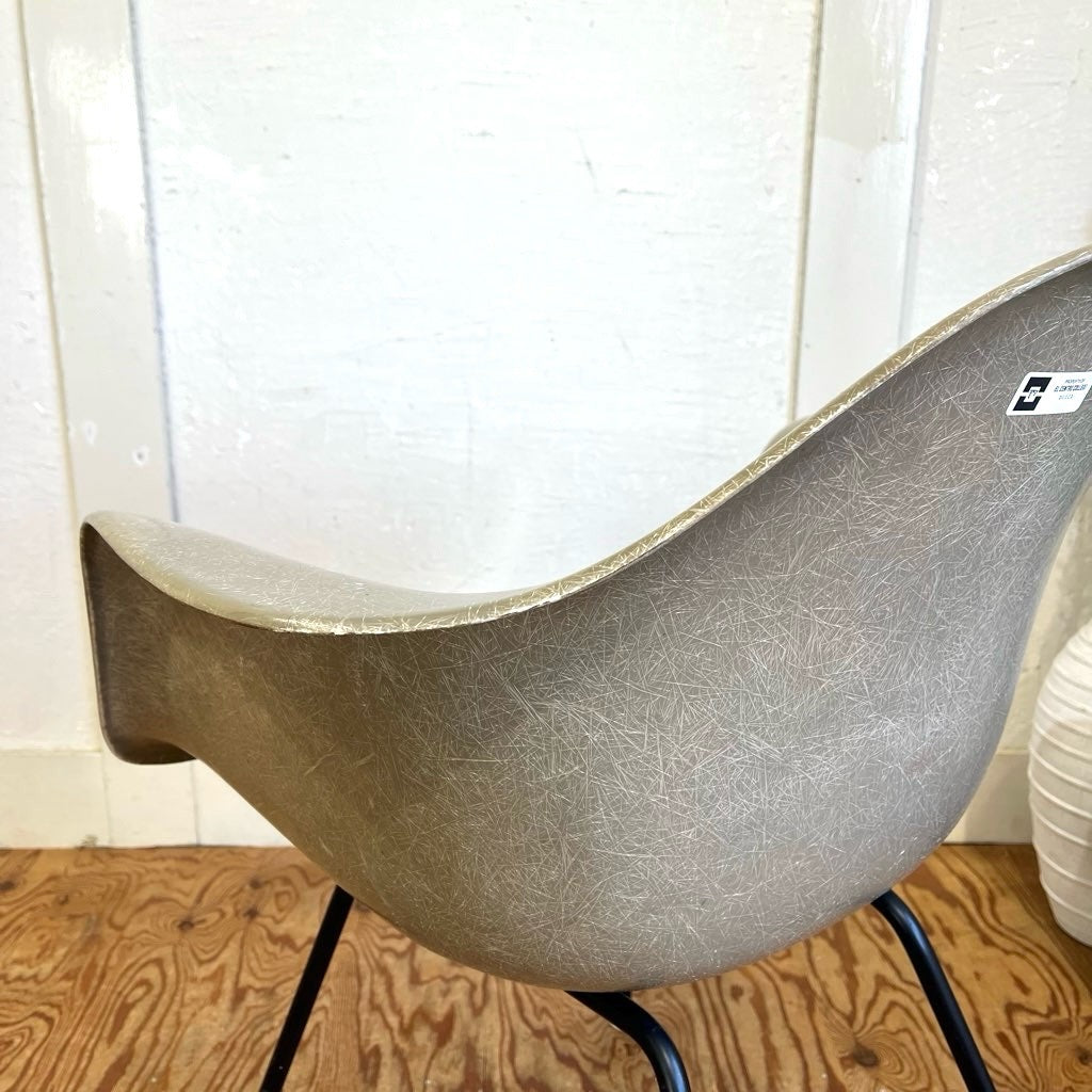 ハーマンミラー / Herman Miller アームシェルチェア チャールズ&レイ・イームズ エレファントハイドグレー MAX(Middle-height Arm-chair X-base) FRP ヴィンテージ