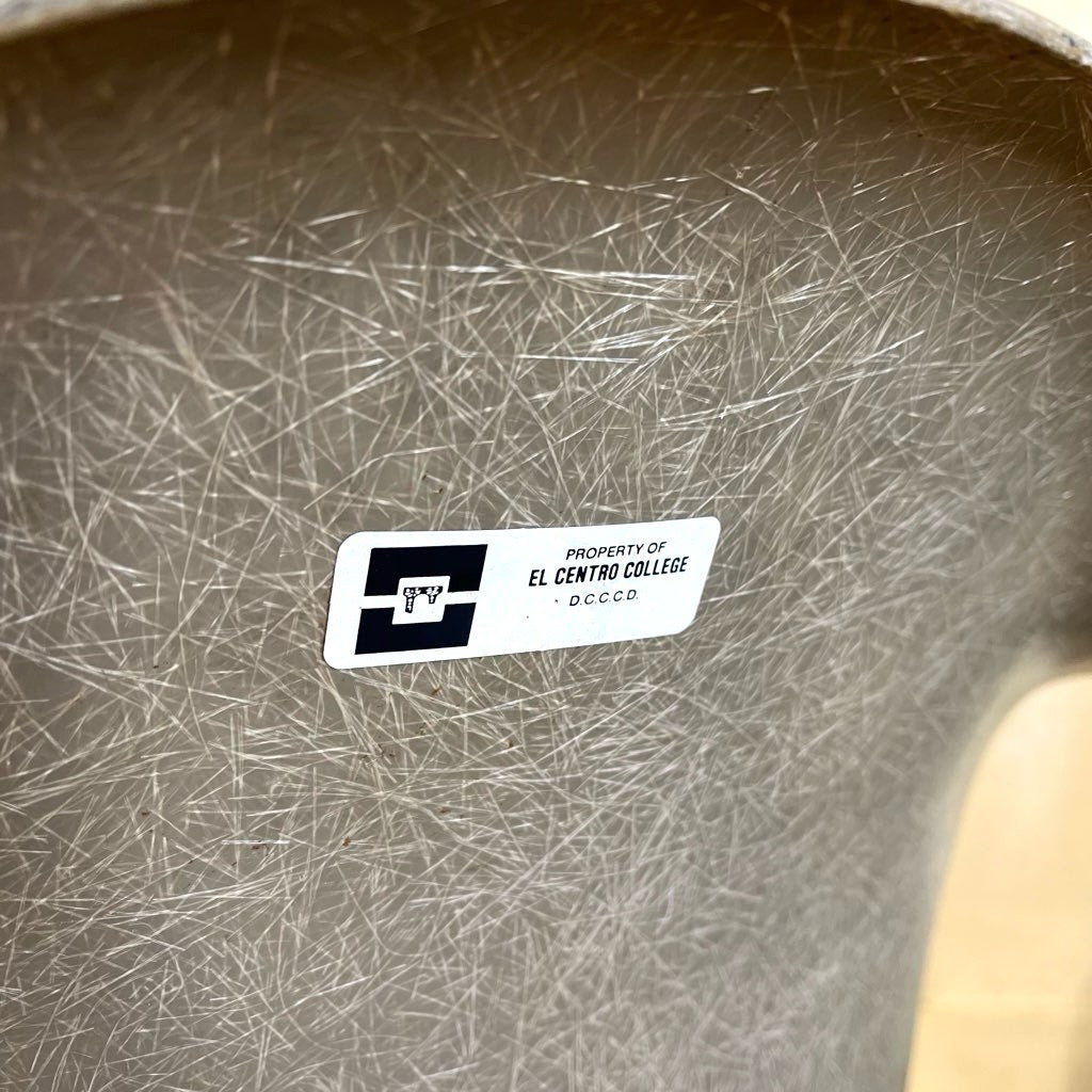 ハーマンミラー / Herman Miller アームシェルチェア チャールズ&レイ・イームズ エレファントハイドグレー MAX(Middle-height Arm-chair X-base) FRP ヴィンテージ