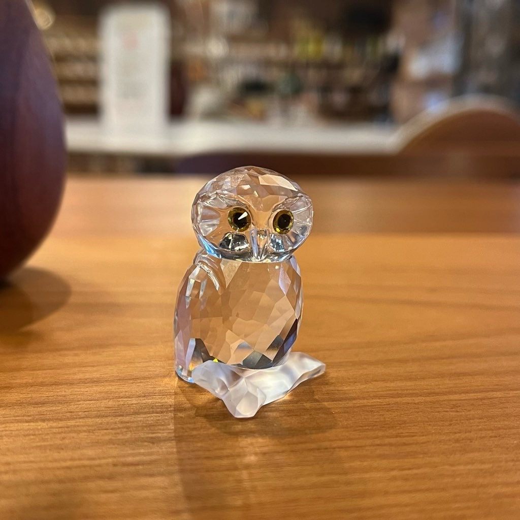 スワロフスキー / SWAROVSKI クリスタルフィギュア フクロウ クリア 