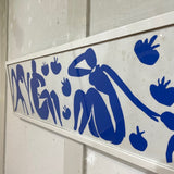 【12-1】アンリ・マティス/ Henri Matisse ポスター femmes et singes 114×32 白木枠 ヴィンテージ