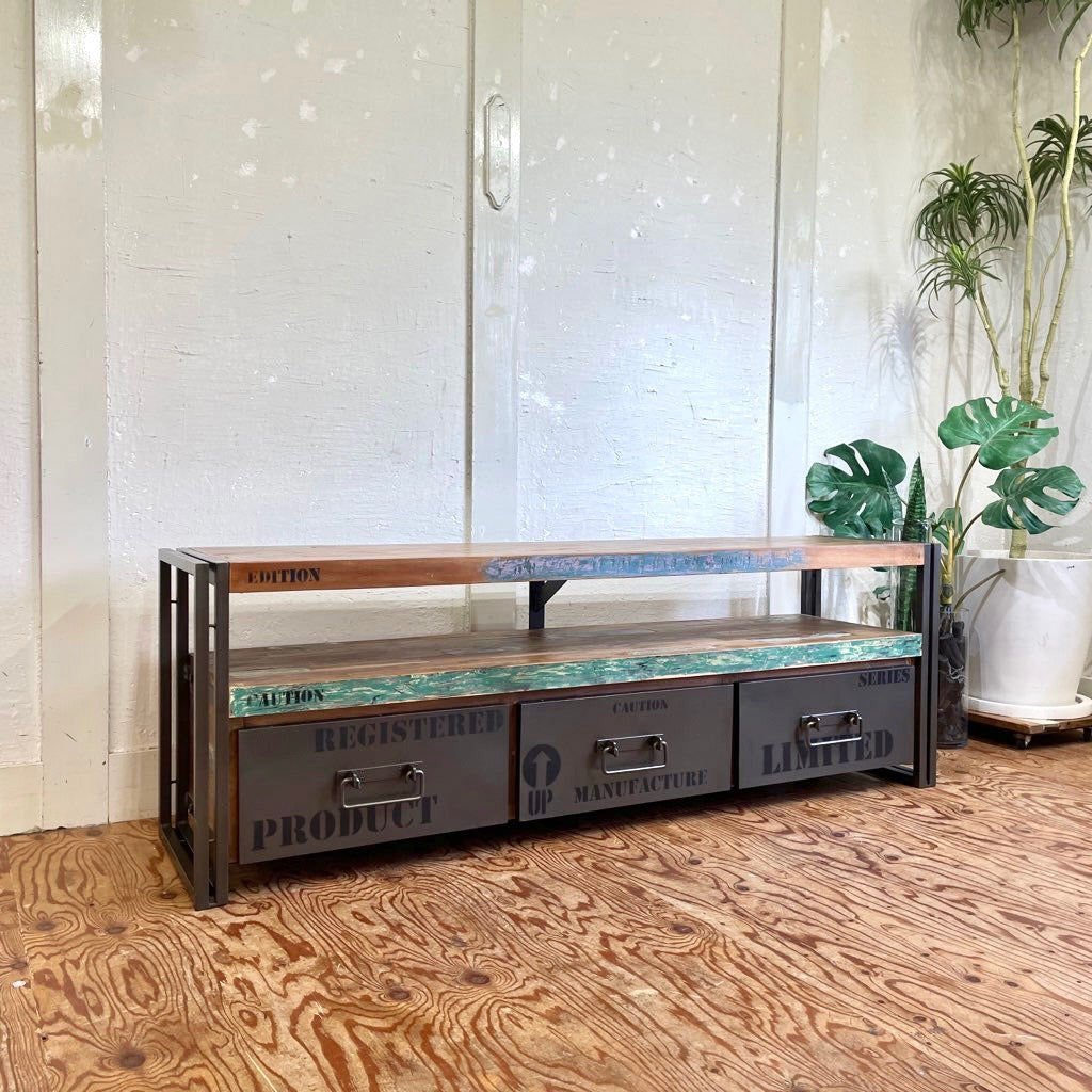 ディーボディ/d-Bodhi アスプルンド フェルム インダストリアル TVボード L 110776 / FERUM INDUSTRIAL TV BOARD テレビボード アイアンフレーム  中古