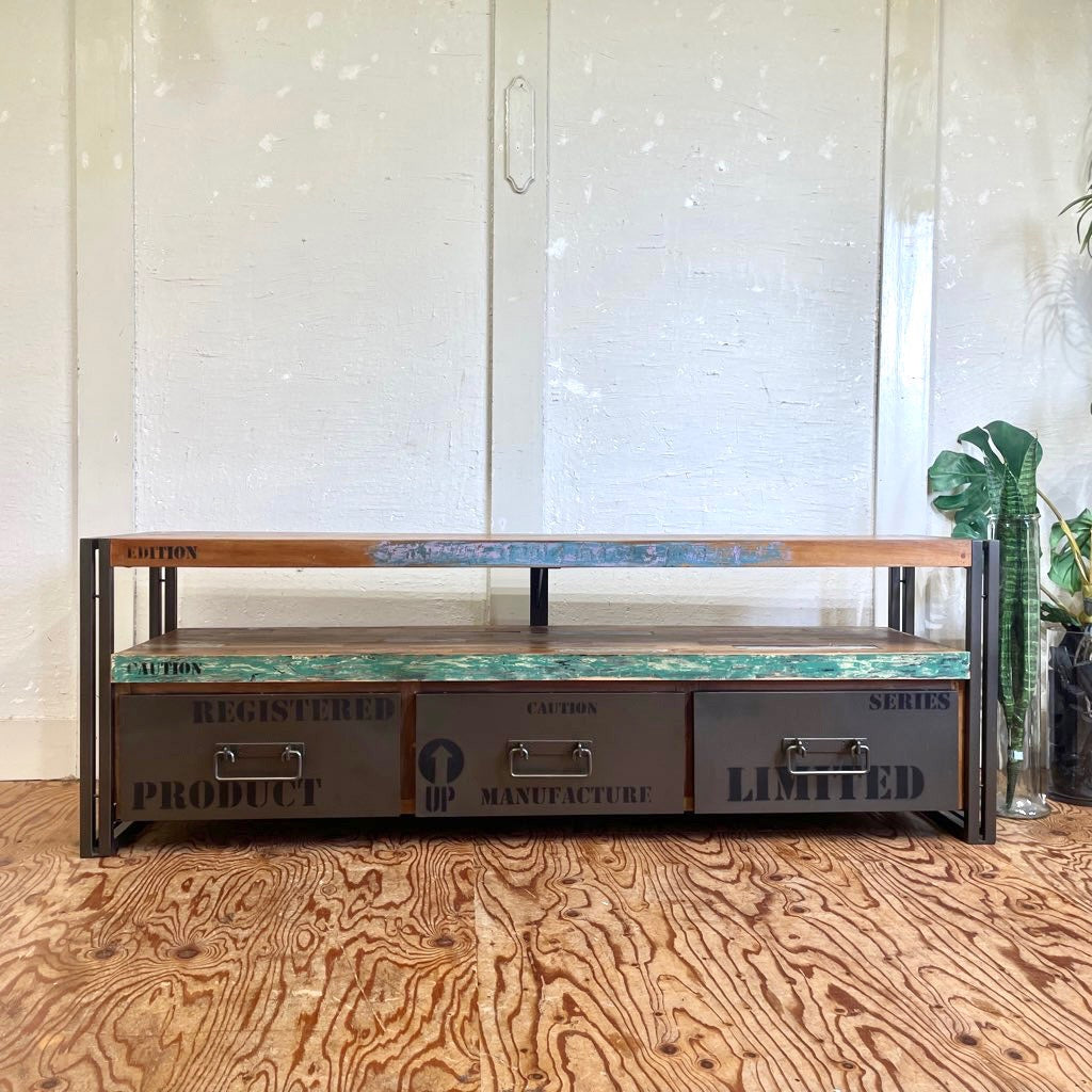 ディーボディ/d-Bodhi アスプルンド フェルム インダストリアル TVボード L 110776 / FERUM INDUSTRIAL TV BOARD テレビボード アイアンフレーム  中古