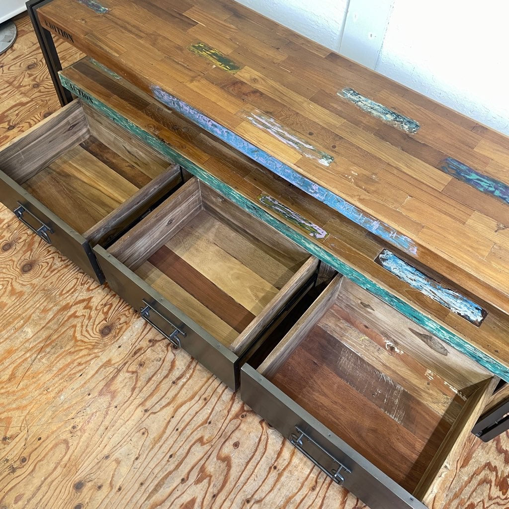 ディーボディ/d-Bodhi アスプルンド フェルム インダストリアル TVボード L 110776 / FERUM INDUSTRIAL TV BOARD テレビボード アイアンフレーム  中古