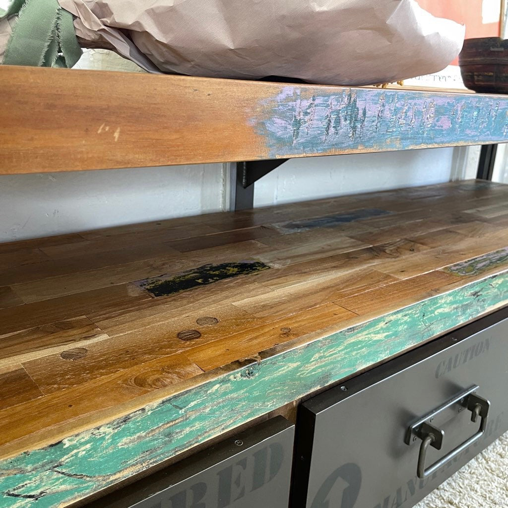 ディーボディ/d-Bodhi アスプルンド フェルム インダストリアル TVボード L 110776 / FERUM INDUSTRIAL TV BOARD テレビボード アイアンフレーム  中古