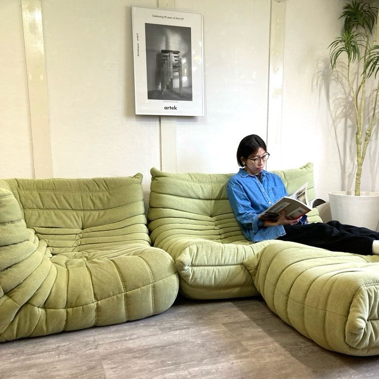 リーン・ロゼ / ligne roset トーゴ コーナーソファ グリーン 中古 床座 – RESTYLE
