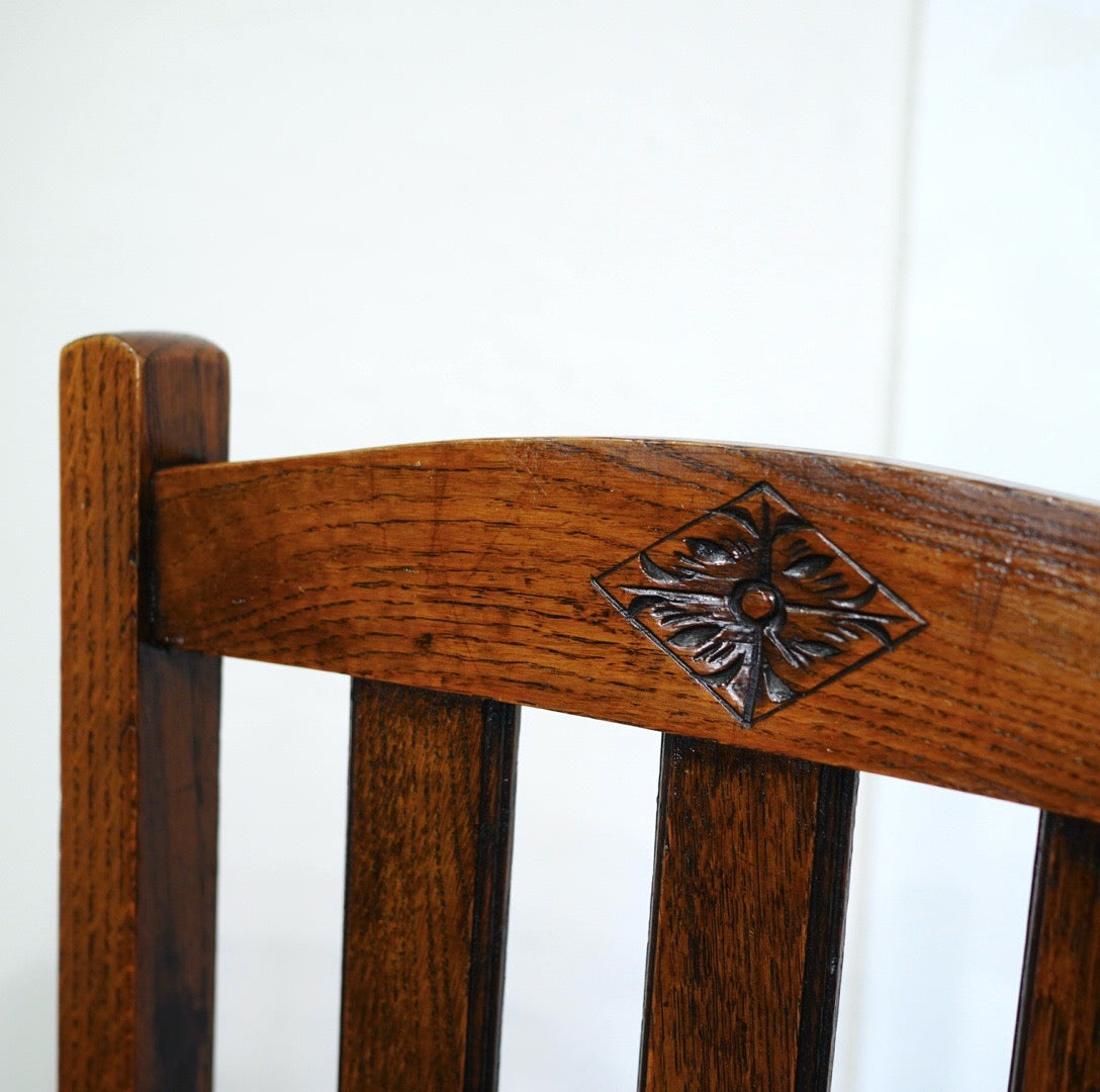 英国アンティーク ダイニングチェア  ワインレッド カフェチェア