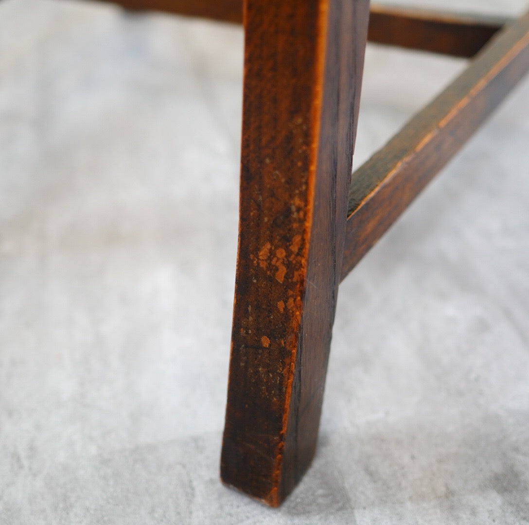 英国アンティーク ダイニングチェア  ワインレッド カフェチェア