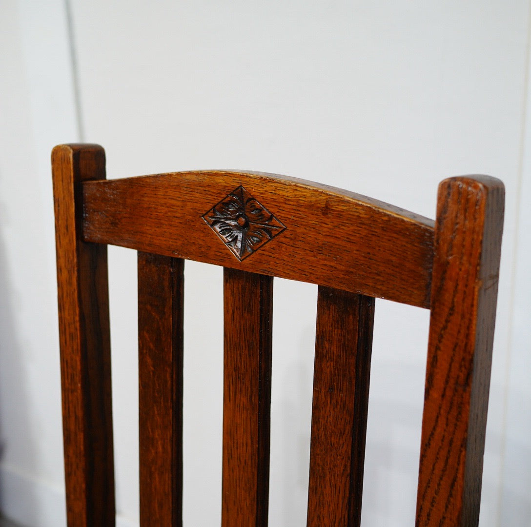 英国アンティーク ダイニングチェア  ワインレッド カフェチェア