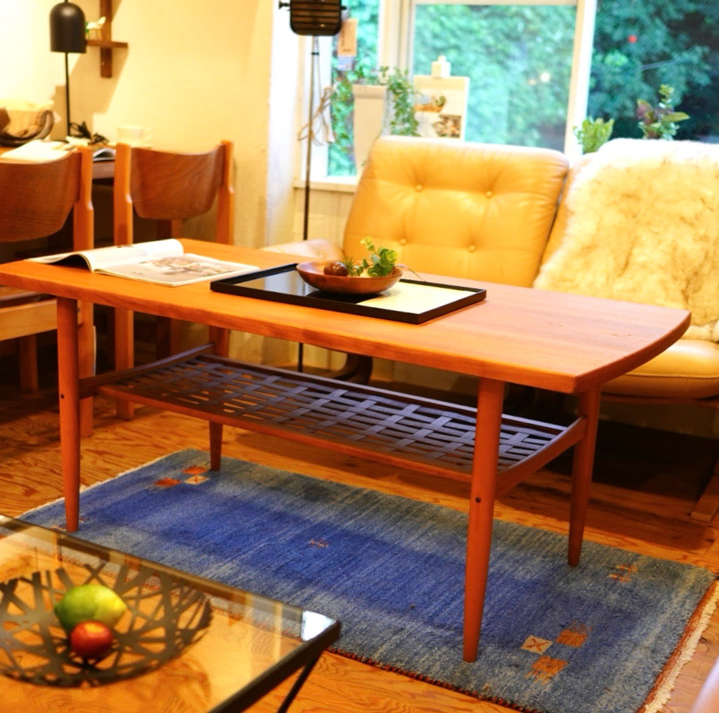 チーク材&ビーチ材 センターテーブル  コーヒーテーブルリビングテーブル  北欧 デンマーク クラシック Scandinavian vintage 中古