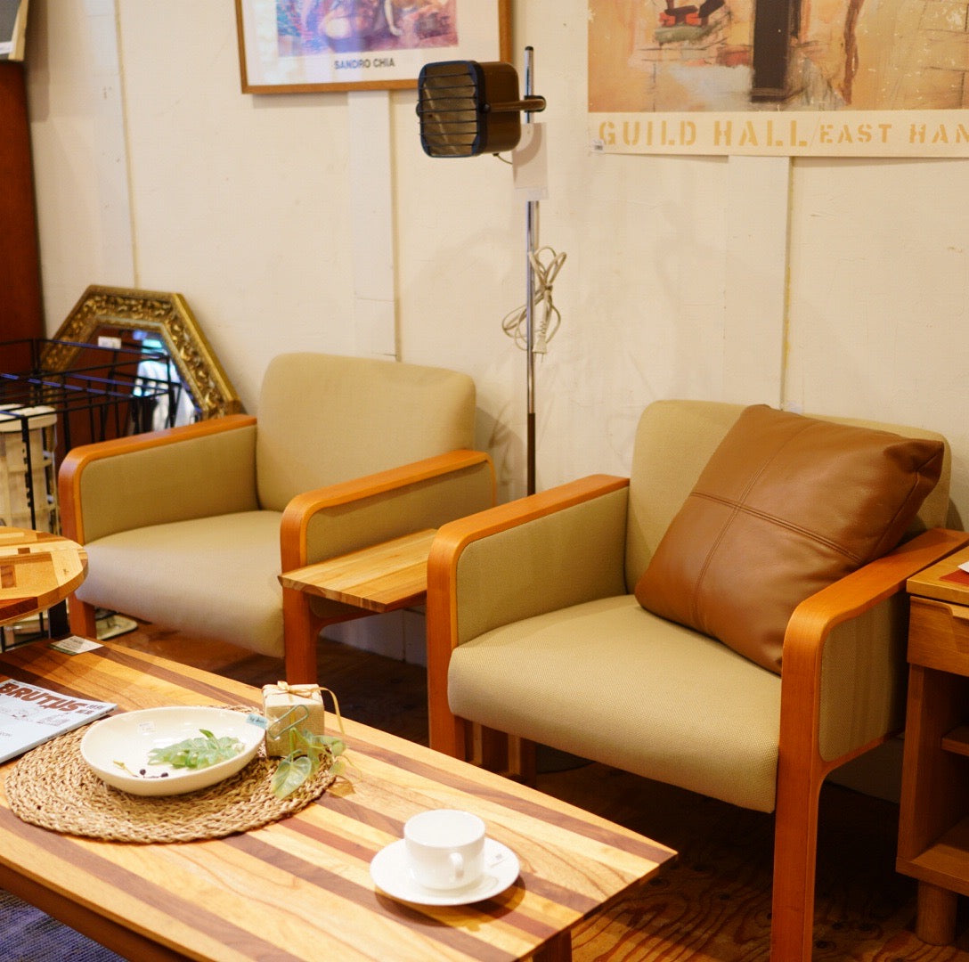 天童木工 / Tendo プライウッド アームソファ 1人掛け レトロ