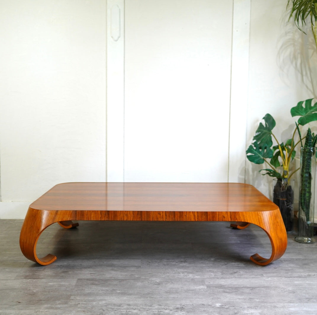 天童木工 / Tendo 水返し 座卓 剣持勇 ジャパニーズモダン ブラジリアンローズウッド ヴィンテージ