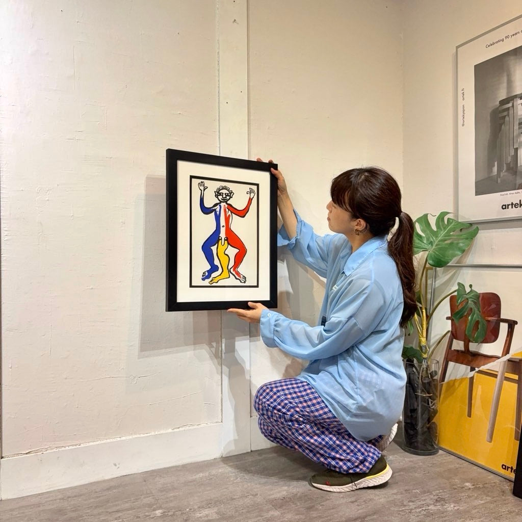 アレクサンダー・カルダー / Alexander Calder リトグラフ 抽象画 【4】「Three Legged Man」1975年 鑑定書付