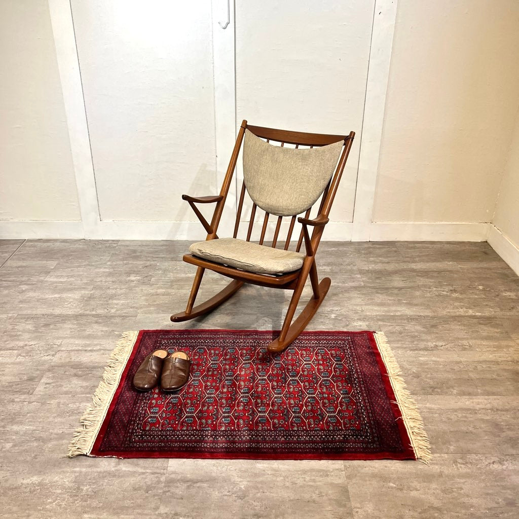 ブラーミン / Bramin ロッキングチェア チーク材 サンドベージュ フランク・レンスコー ヴィンテージ