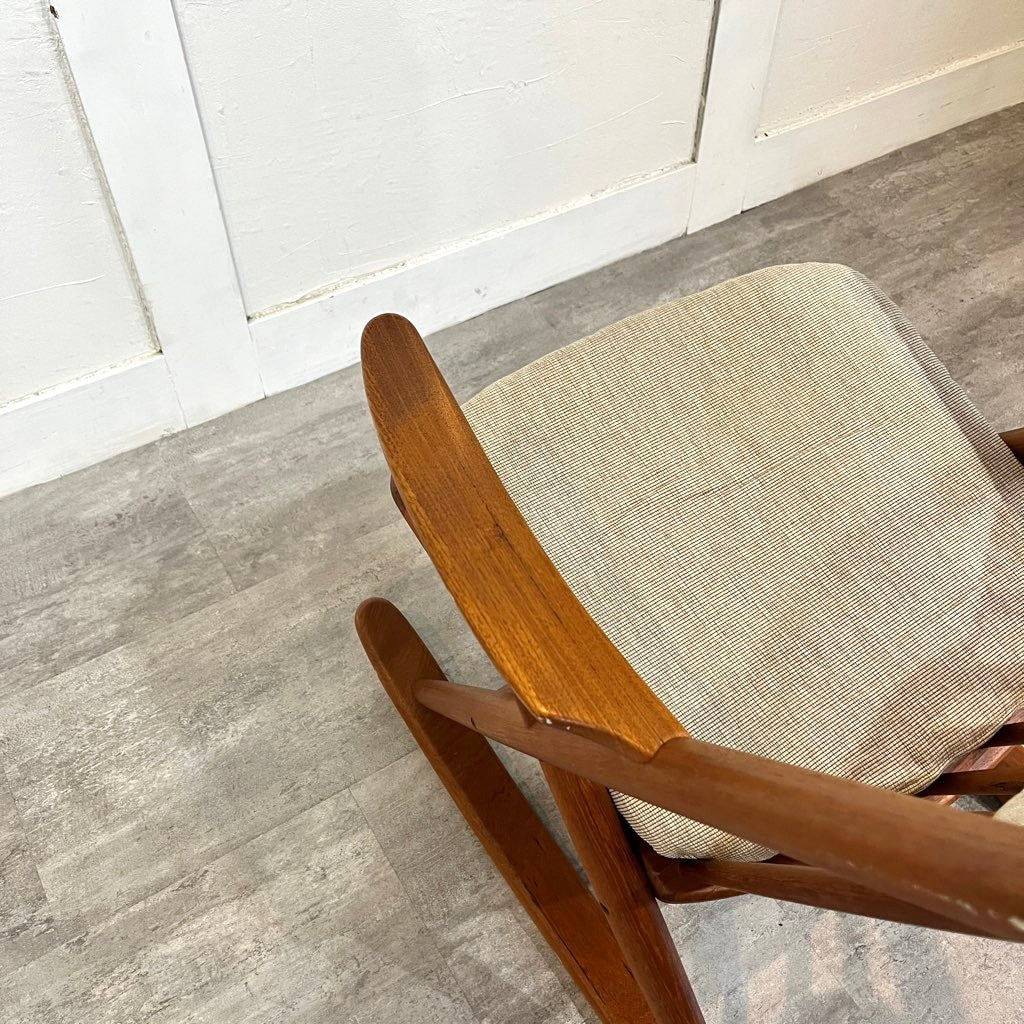 ブラーミン / Bramin ロッキングチェア チーク材 サンドベージュ フランク・レンスコー ヴィンテージ