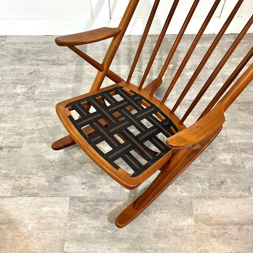 ブラーミン / Bramin ロッキングチェア チーク材 サンドベージュ フランク・レンスコー ヴィンテージ