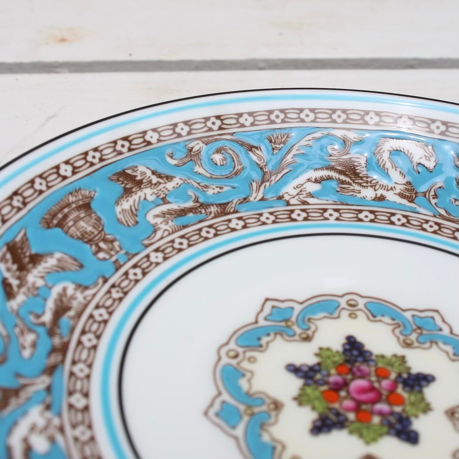 ウェッジウッド / WEDGWOOD ターコイズ・フロレンティーン / Turquoise Florentine カップ&ソーサー イングランド