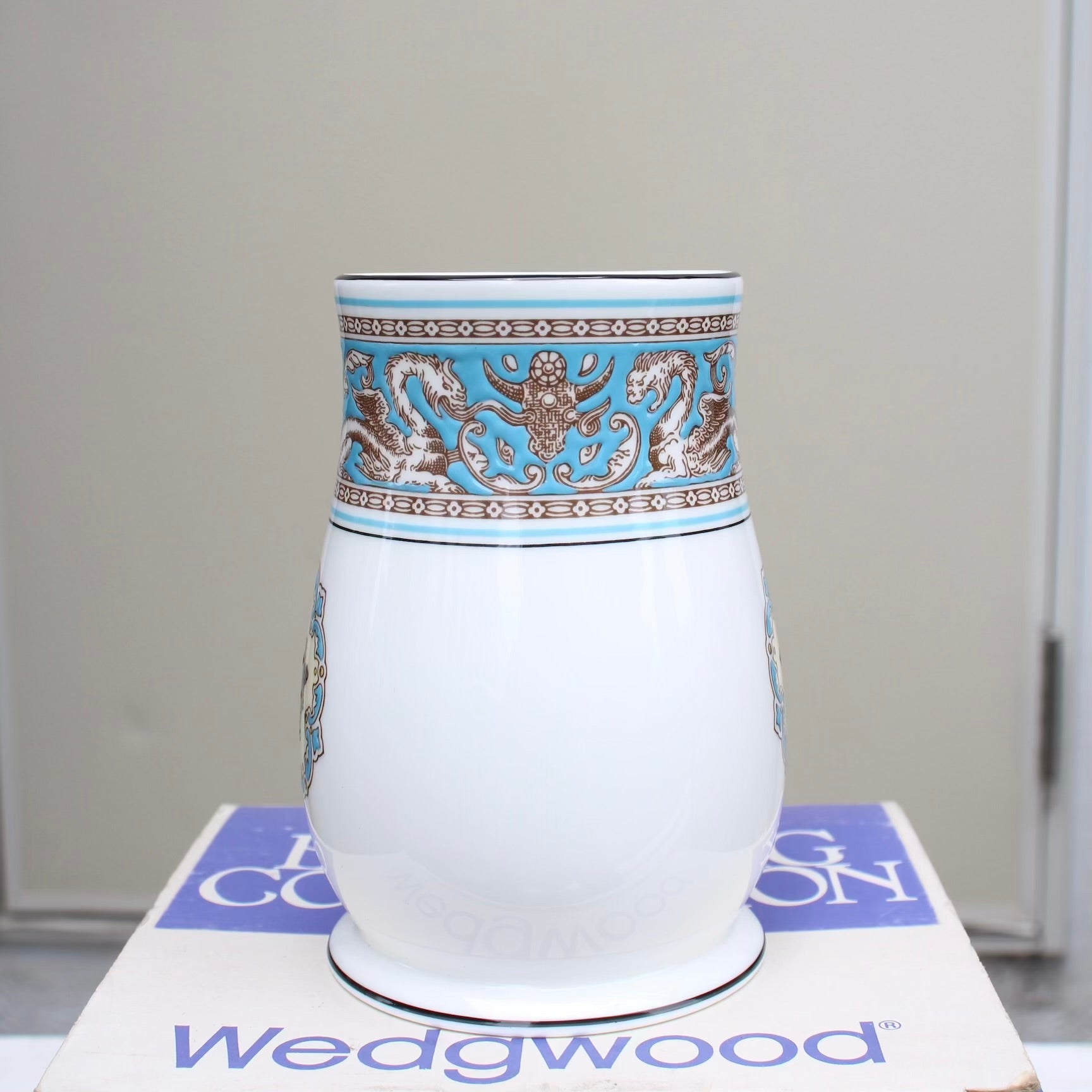 ウェッジウッド / WEDGWOOD キリンビールビアマグ ターコイズ・フロレンティーン / Turquoise Florentine ヴィンテージ