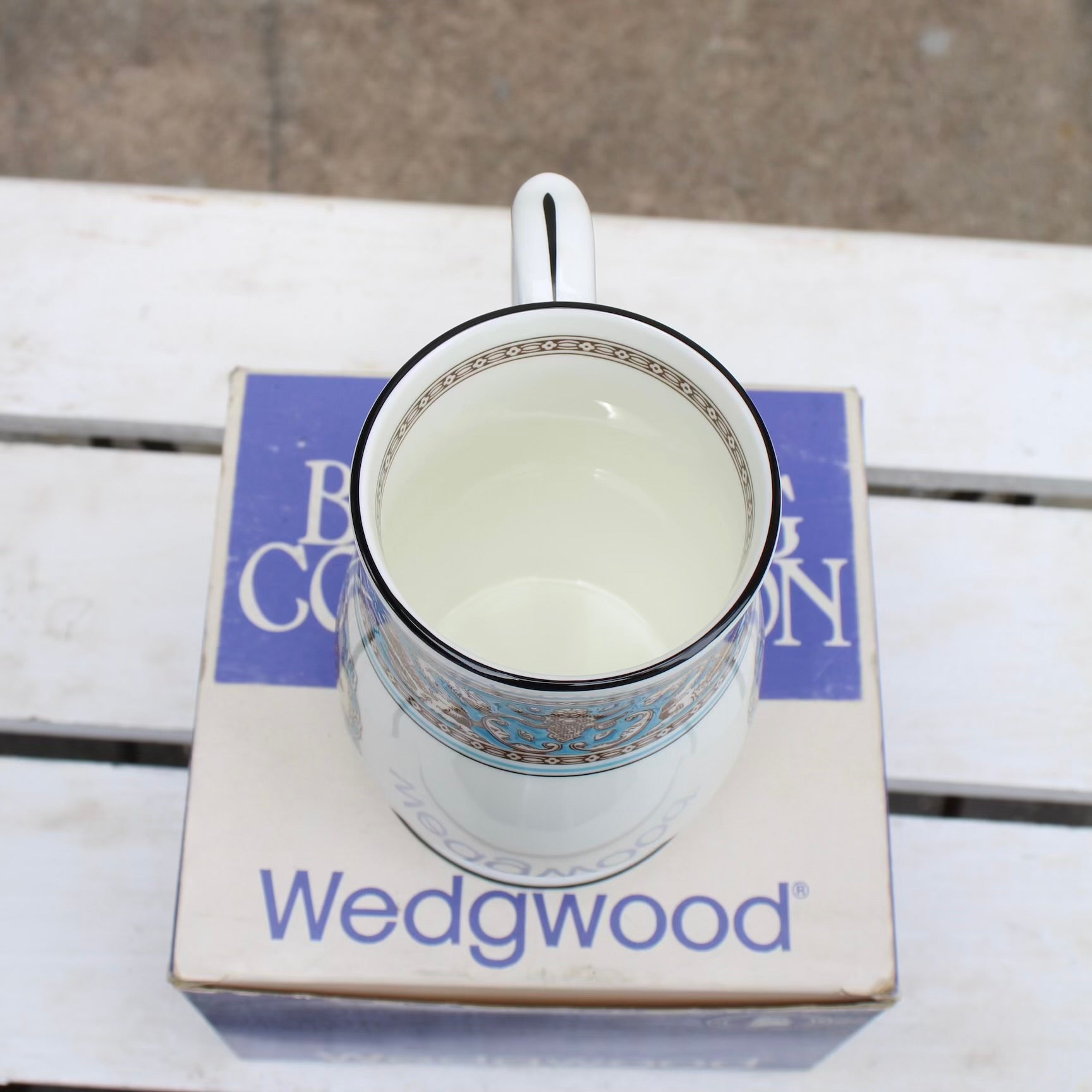 ウェッジウッド / WEDGWOOD キリンビールビアマグ ターコイズ・フロレンティーン / Turquoise Florentine ヴィンテージ