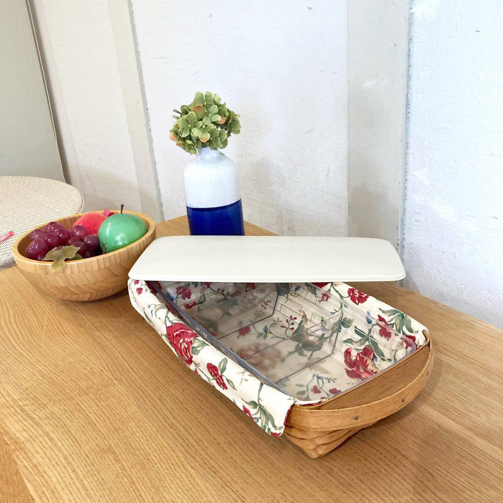 ロンガバーガー / Longaberger バスケット カントリー 蓋つきかご 中古
