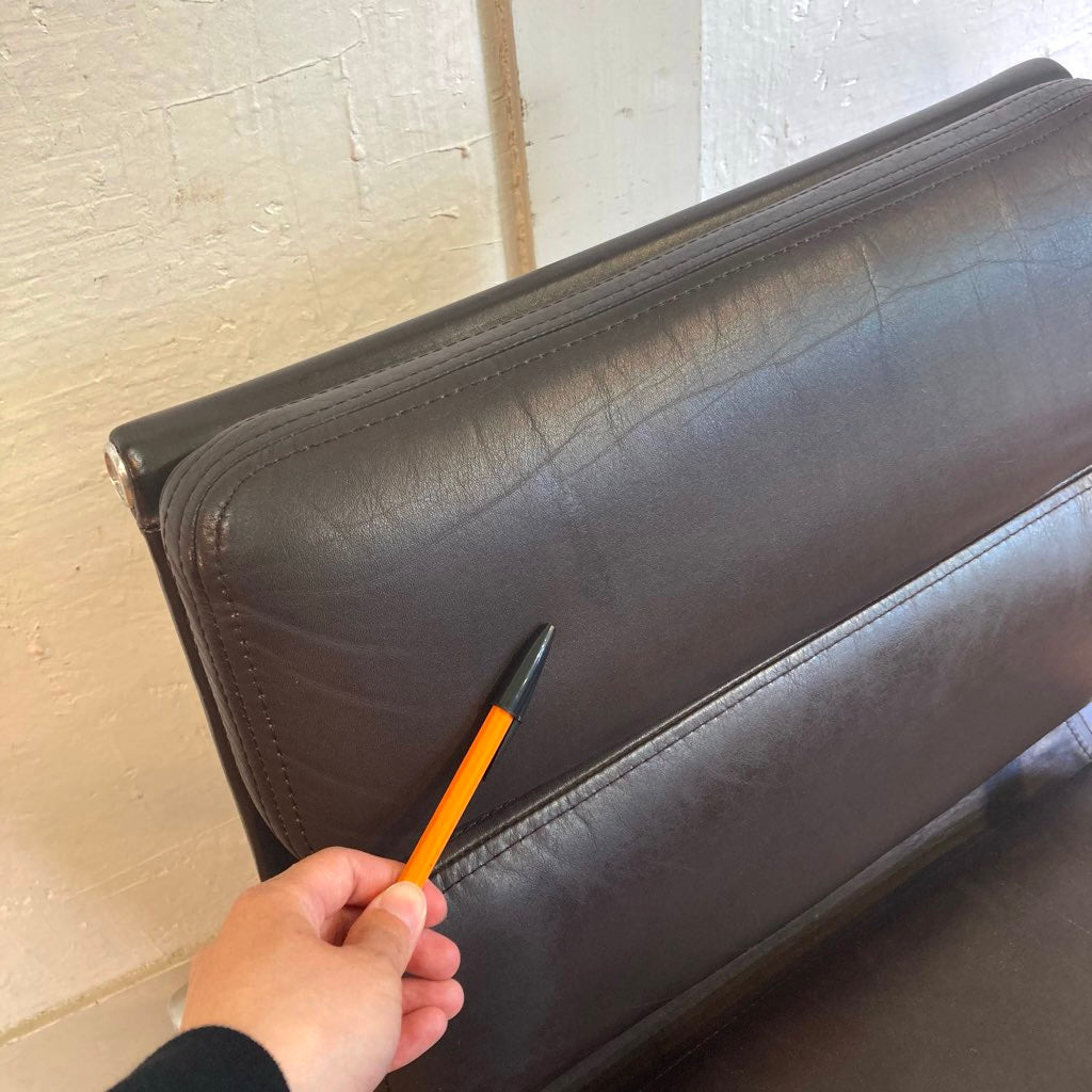 ハーマンミラー / Herman Miller  イームズ ソフトパッドグループ マネジメントチェア ダークブラウン デスクチェア 5本レッグ 中古