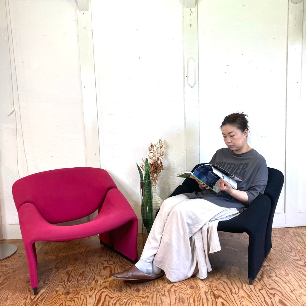 アーティフォート / Artifort グルーヴィー / groovyチェア ブラック ホウトク取扱い 中古