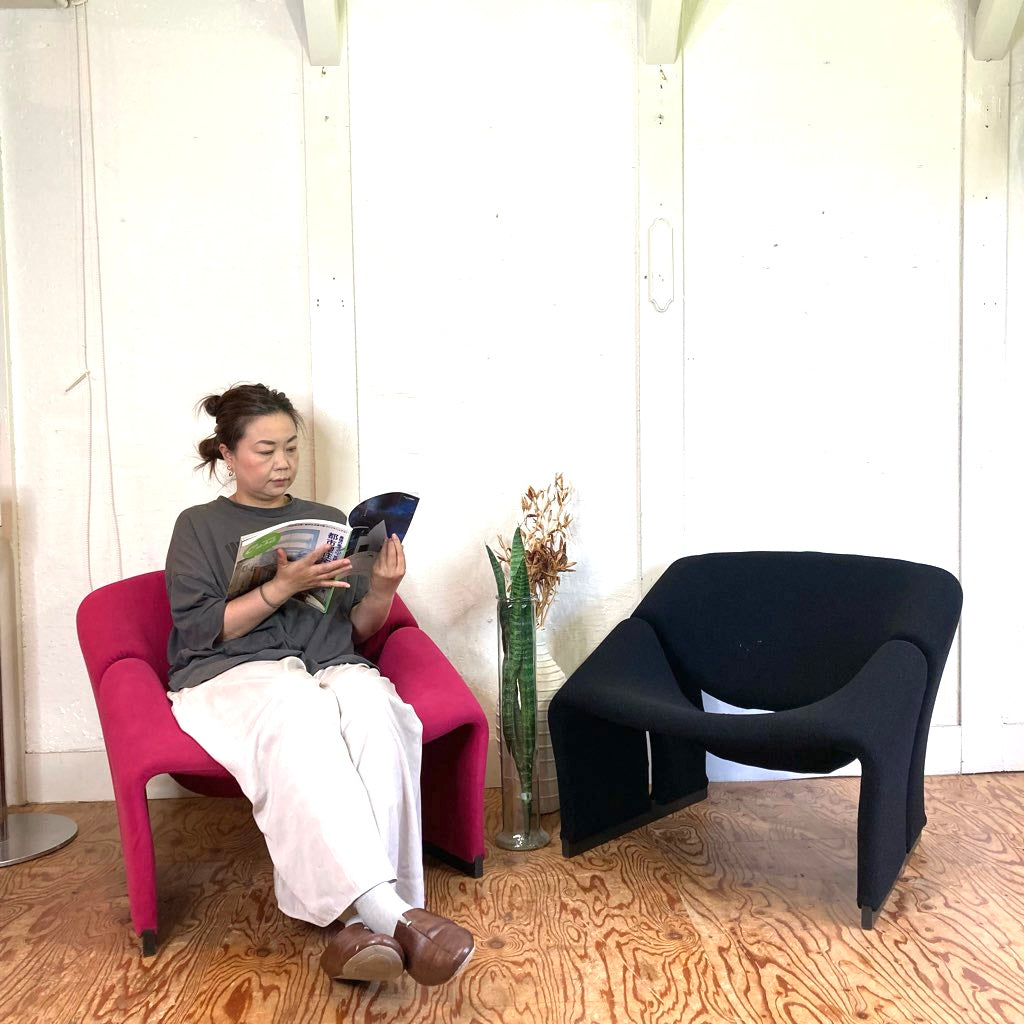 アーティフォート / Artifort グルーヴィー / groovyチェア ピンク ホウトク取扱い 中古