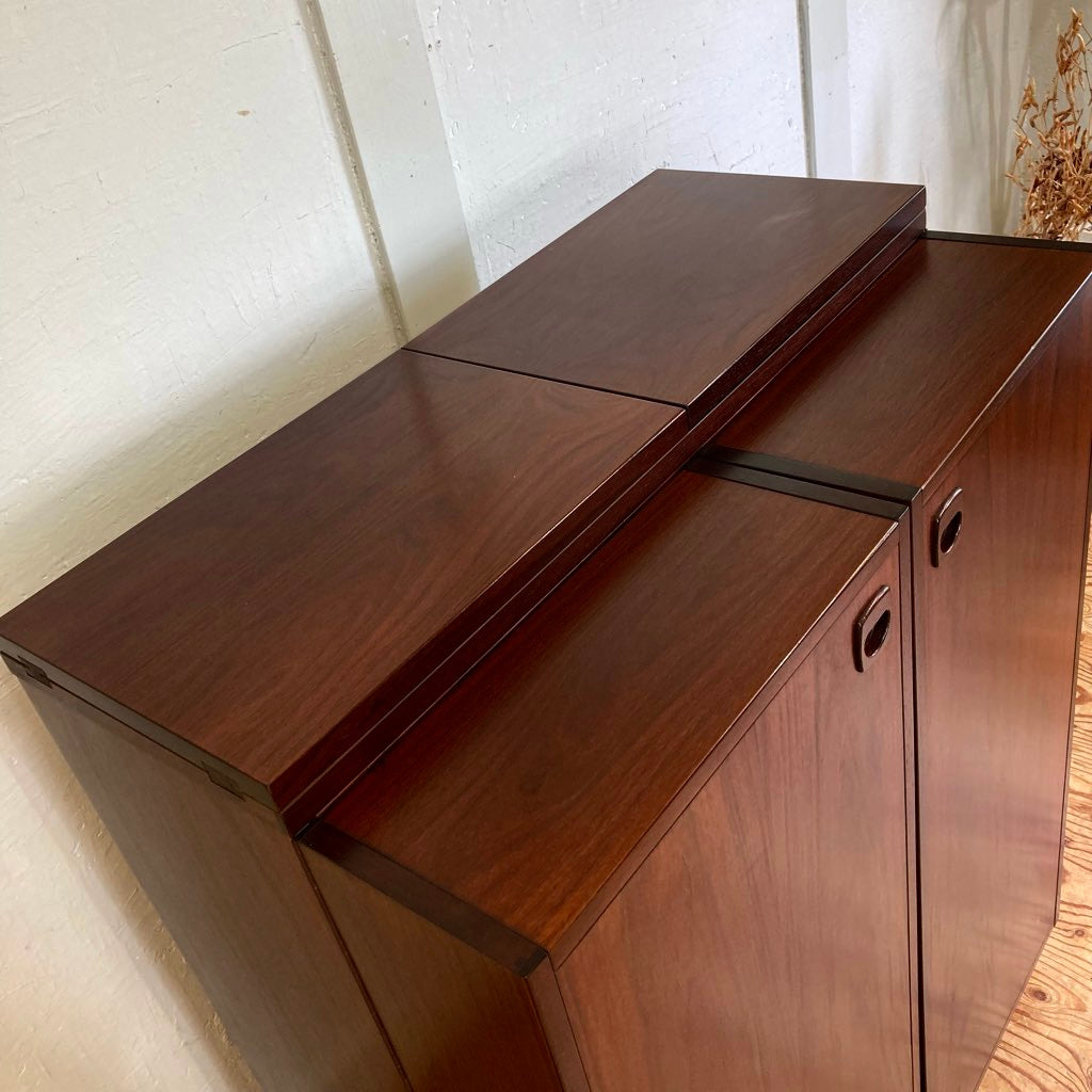 バーキャビネット ワゴン 北欧 ローズウッド ヴィンテージ