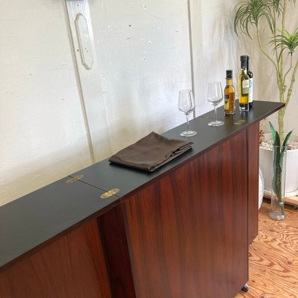 バーキャビネット ワゴン 北欧 ローズウッド ヴィンテージ