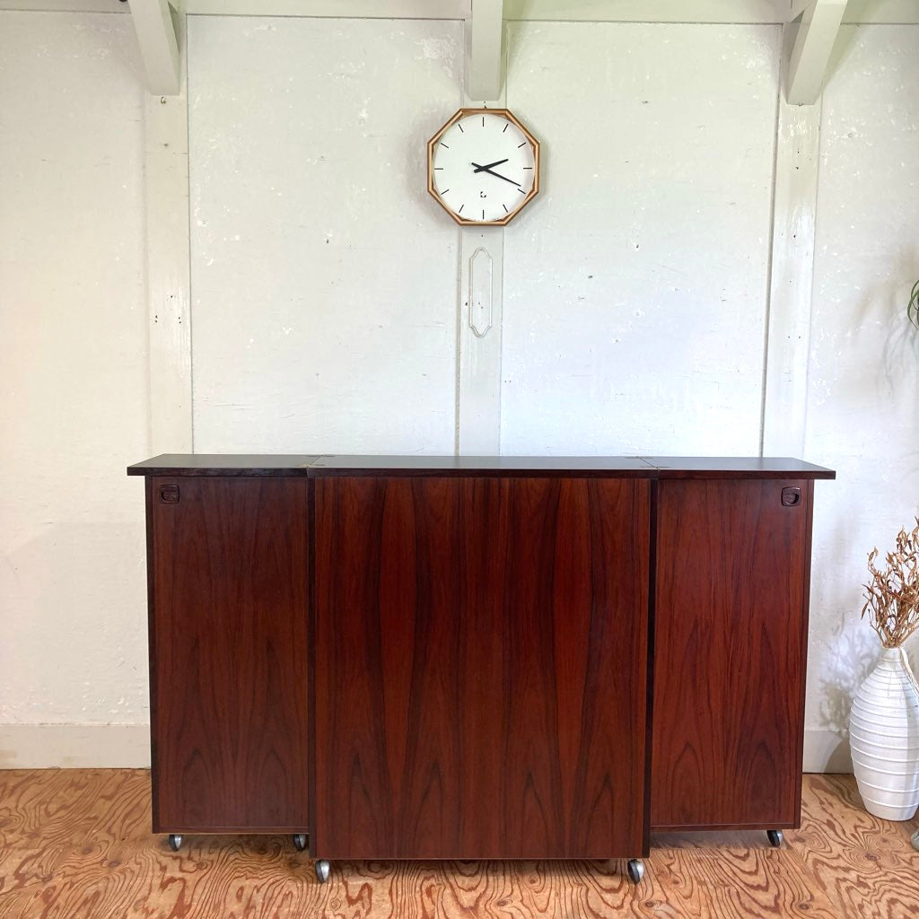 バーキャビネット ワゴン 北欧 ローズウッド ヴィンテージ