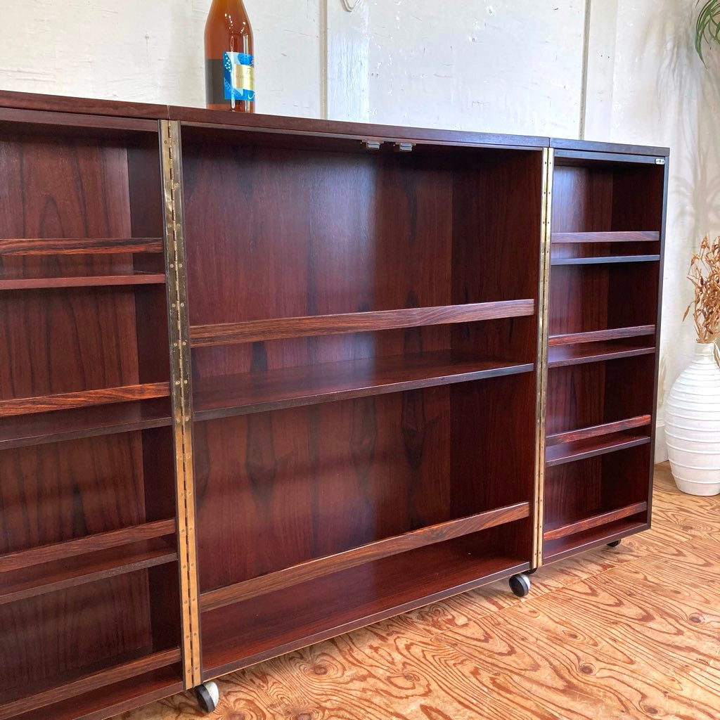 バーキャビネット ワゴン 北欧 ローズウッド ヴィンテージ