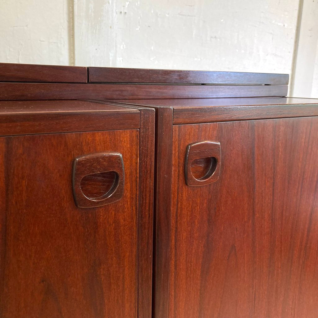 バーキャビネット ワゴン 北欧 ローズウッド ヴィンテージ