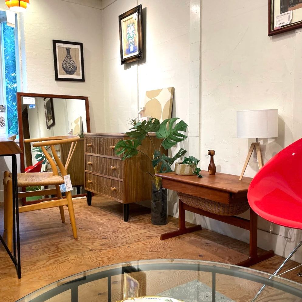 Vildbjerg Møbelfabrik社 カイクリスチャンセン / Kai Kristiansen ソーイングテーブル サイドテーブル チーク材 北欧 ヴィンテージ