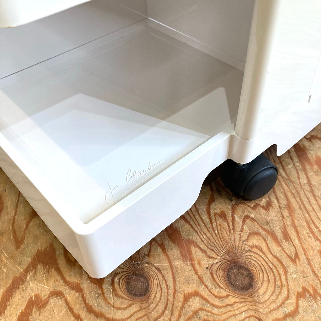 B-LINE ボビーワゴン 2段2トレイ ホワイト  中古