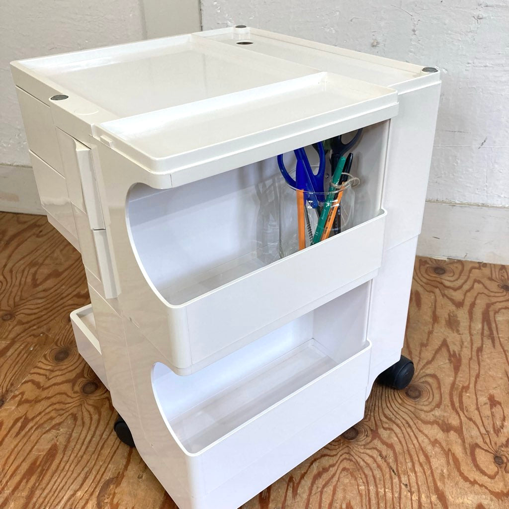 B-LINE ボビーワゴン 2段2トレイ ホワイト  中古