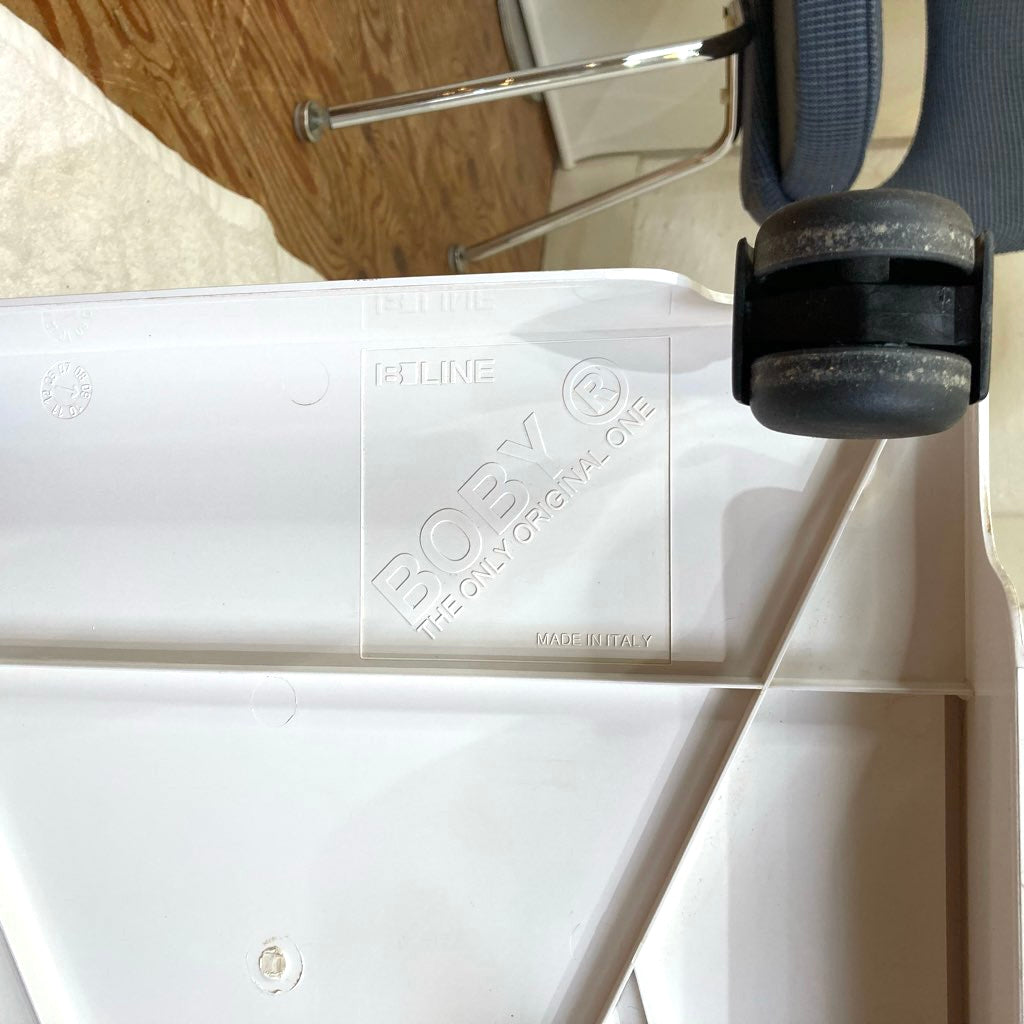 B-LINE ボビーワゴン 2段2トレイ ホワイト  中古