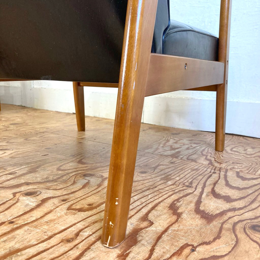 karimoku / カリモク家具 アームソファ Kチェア スタンダードブラック ヴィンテージ