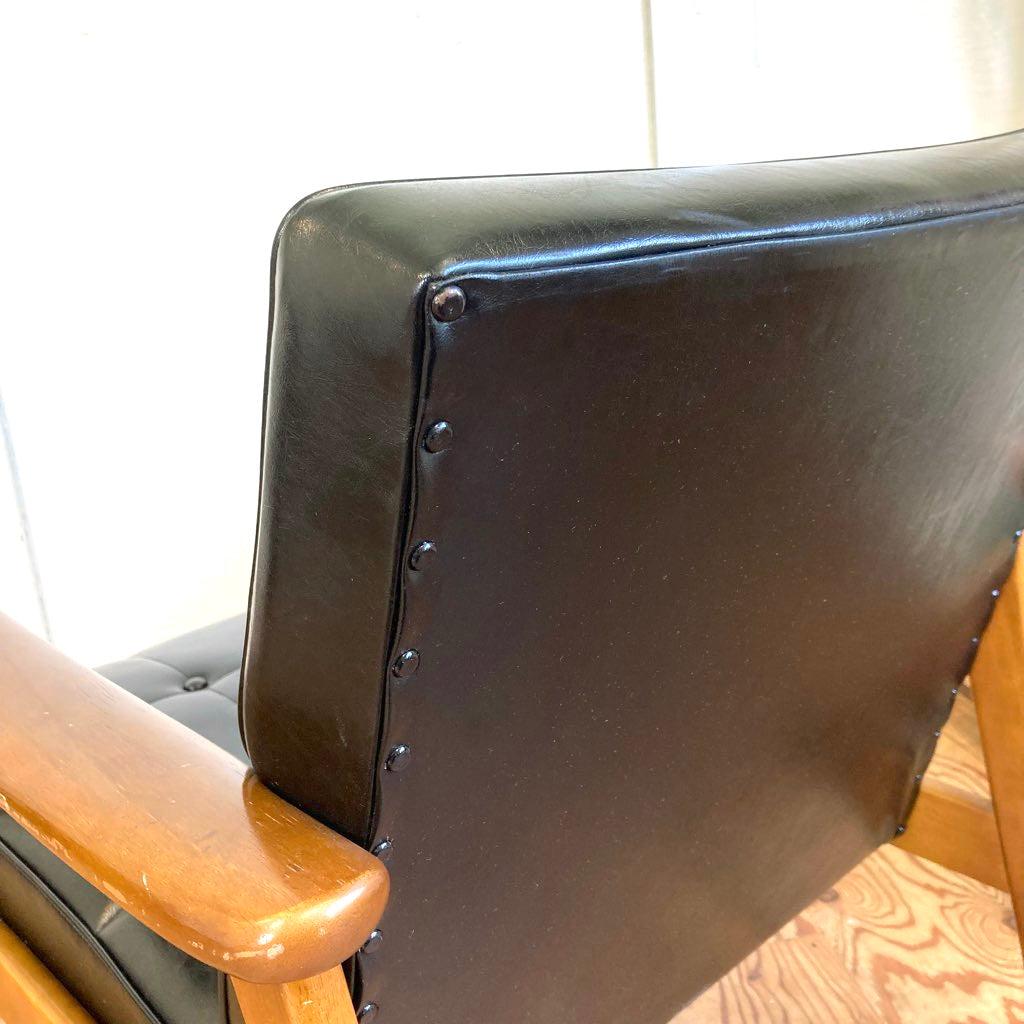 karimoku / カリモク家具 アームソファ Kチェア スタンダードブラック ヴィンテージ