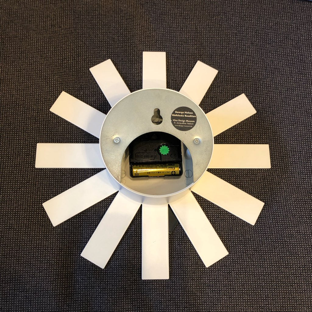 ヴィトラ / Vitra アスタリスク クロック / Asterisk Clock ホワイト ジョージネルソン 掛け時計 中古