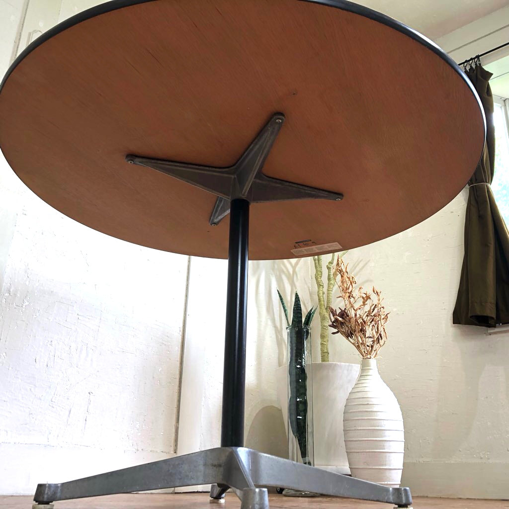 ハーマンミラー / Herman Miller コントラクトベース ラウンドテーブル オーク突板 チャールズ&レイ・イームズ ヴィンテージ