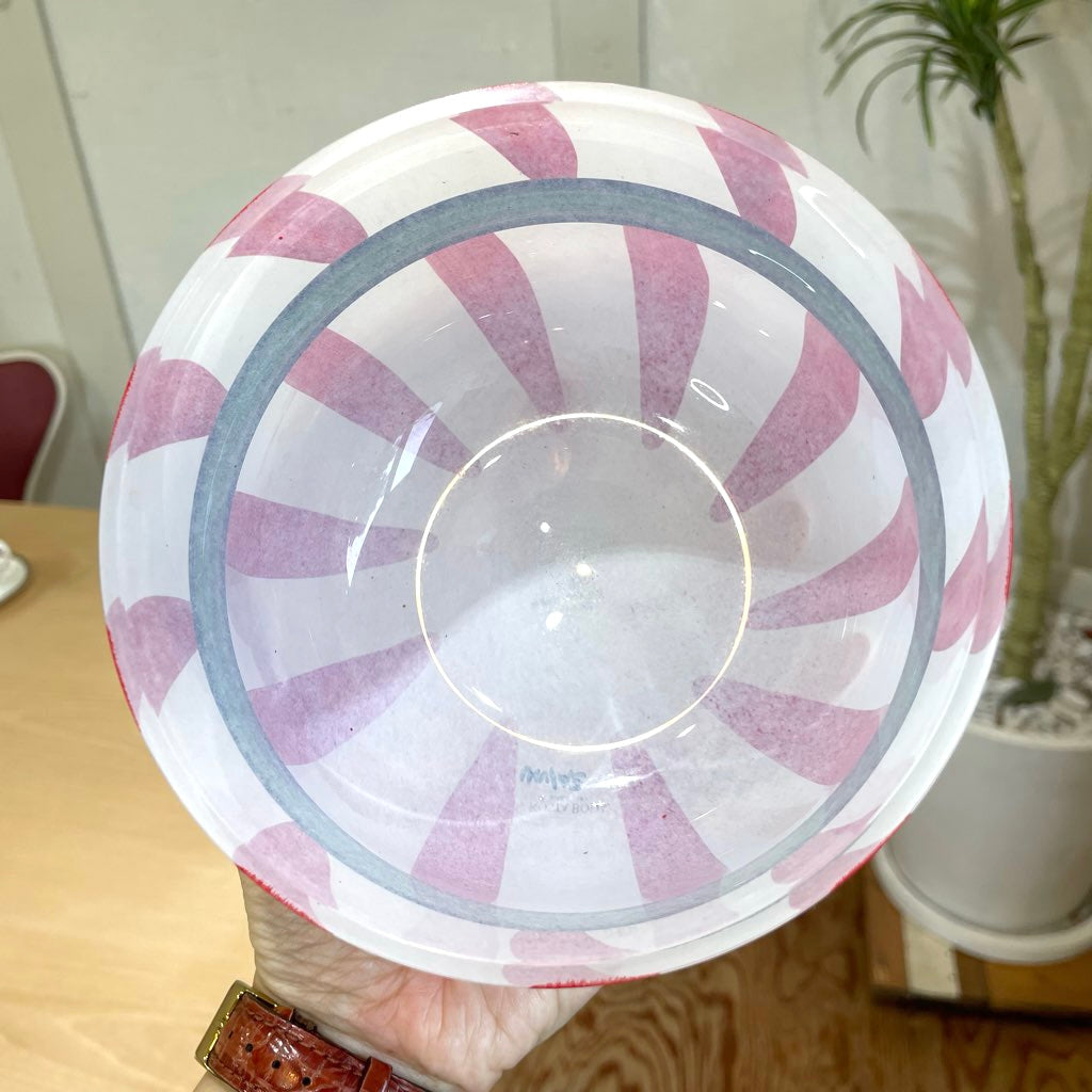 コスタボダ / KOSTA BODA リボン / Ribbon ガラスボウル 赤 Ulrica Hydman-Vallien 北欧 ヴィンテージ