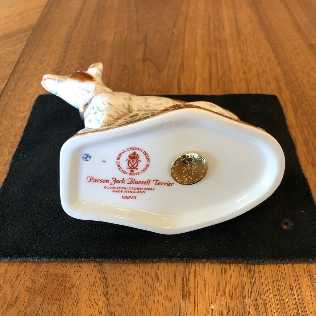 ロイヤルクラウンダービー / Royal Crown Derby パーソン ジャック ラッセルテリア 置物 中古