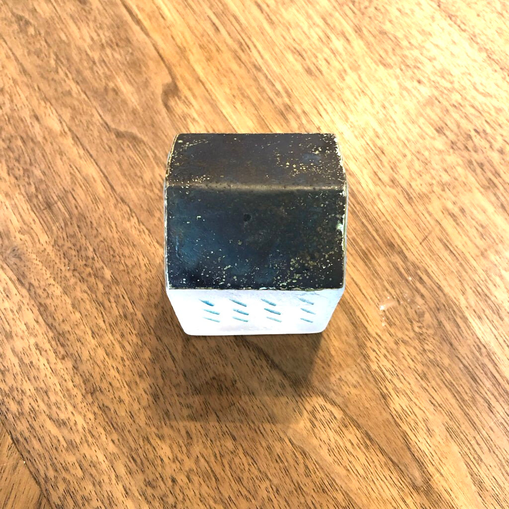 ガラスのオブジェ HOUSE RAIN 置物 扇田克也 中古