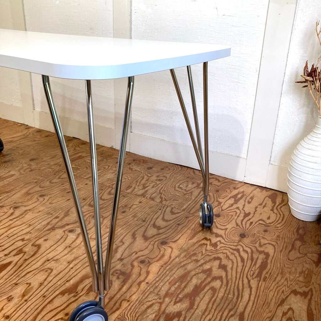 カルテル / Kartell マックス160 / MAX TABLE テーブル ホワイト キャスター付き オフィステーブル ダイニングテーブル 中古