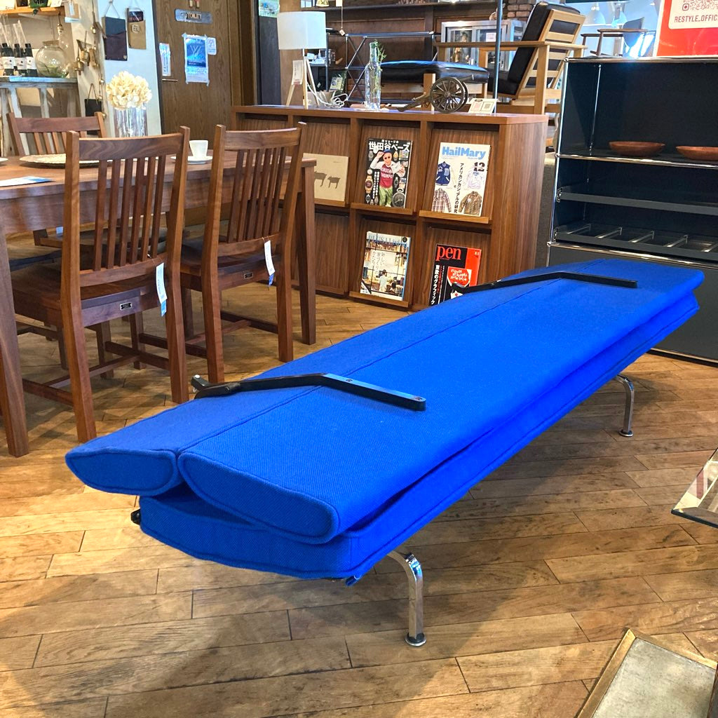 ハーマンミラー / Herman Miller イームズ ソファコンパクト / Eames Sofa Compact ブルー チャールズ&レイ・イームズ ヴィンテージ