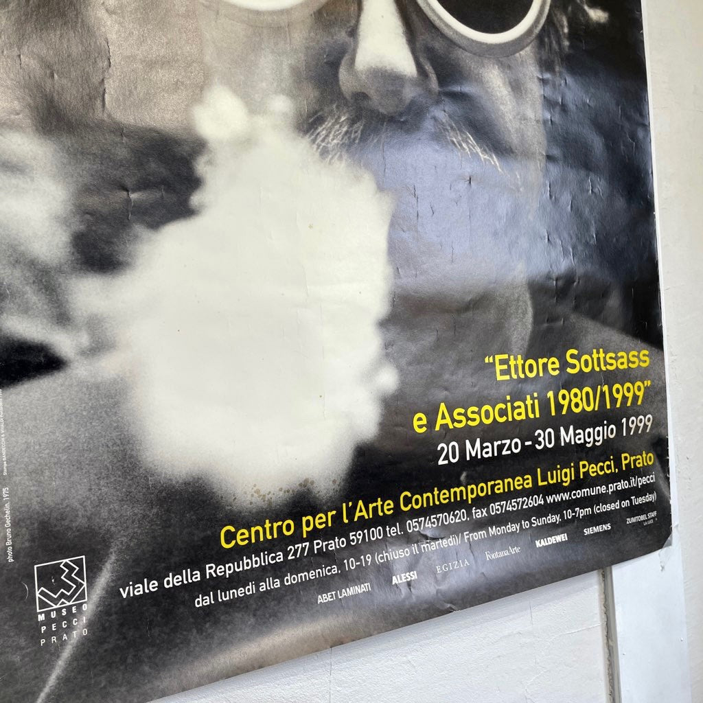 エットレ・ソットサス / Ettore Sottsass 展覧会ポスター ヴィンテージ 69×99 枠無し ポスターのみ